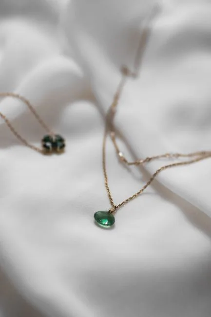 Green Emerald Necklace
