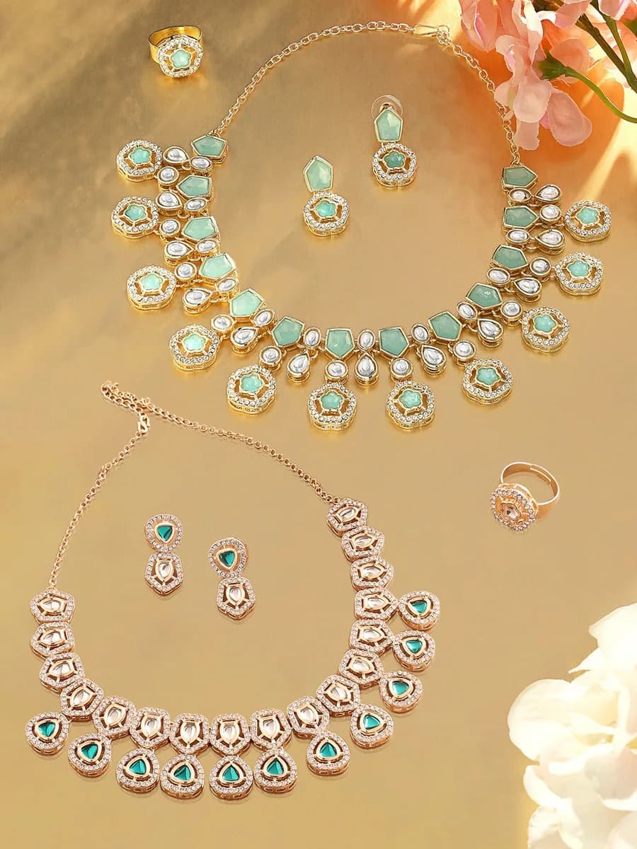 Gold-Plated Austrian Diamond Stone