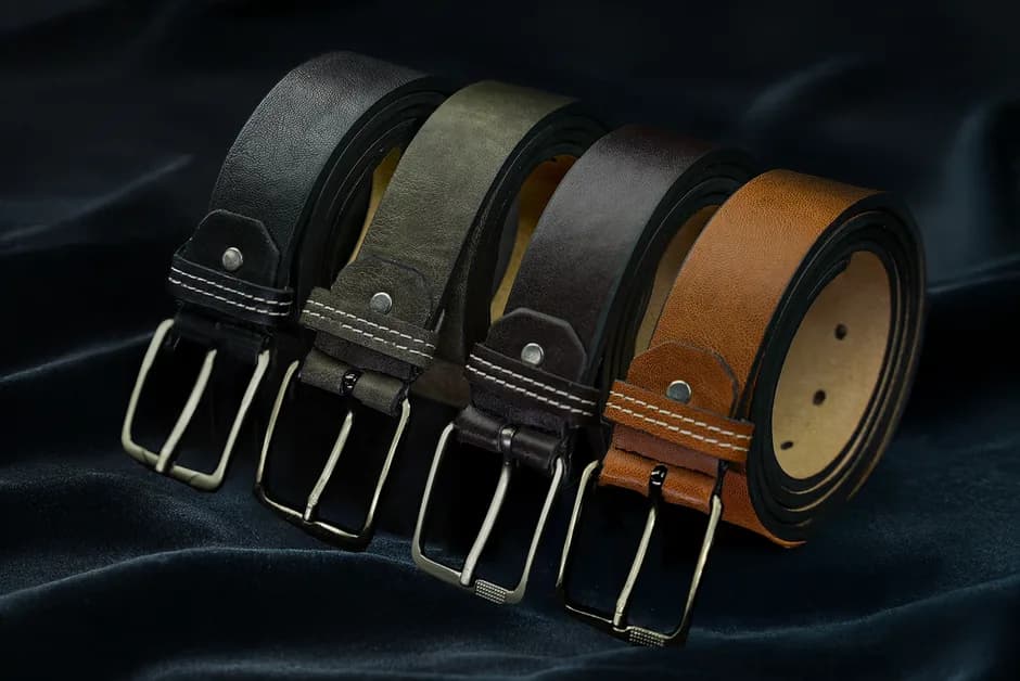 Men Textured Casual Belt